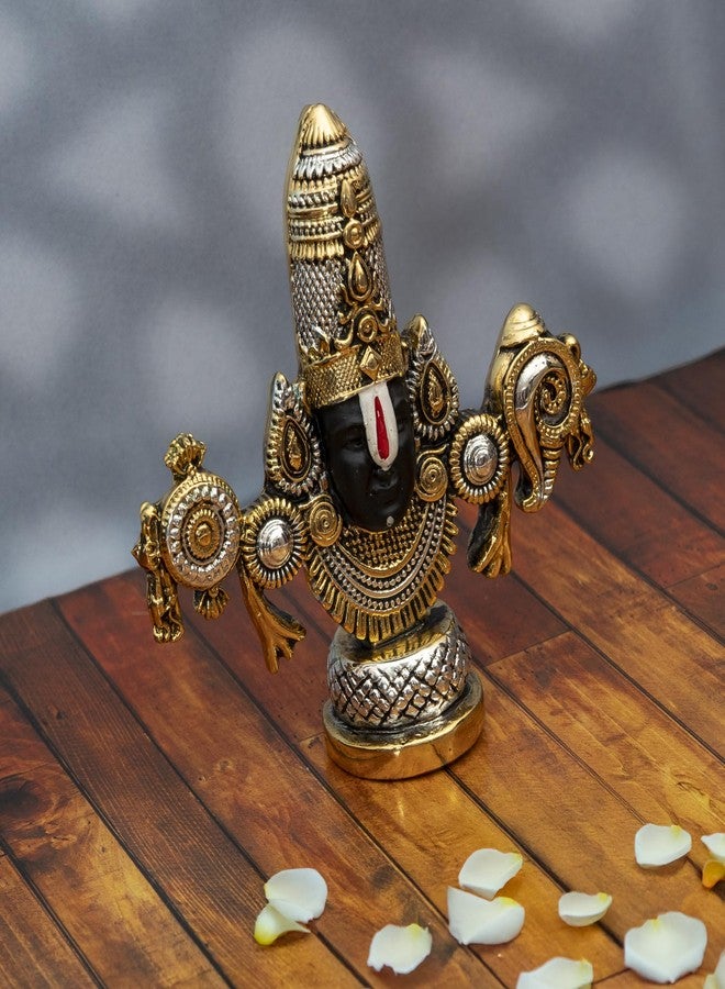 Dev Aastha 999 Silver Plated Balaji Murti | 4 Inch Spiritual & Vastu Idol for Home Temple Decor | Auspicious Lord Venkateswara Swamy Statue for Puja Room & Religious Gift - Image 5